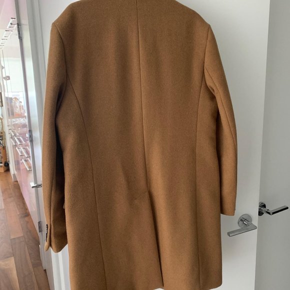 J. Crew Thompson Dark Camel Wool Topcoat - 42R - Picture 2 of 3